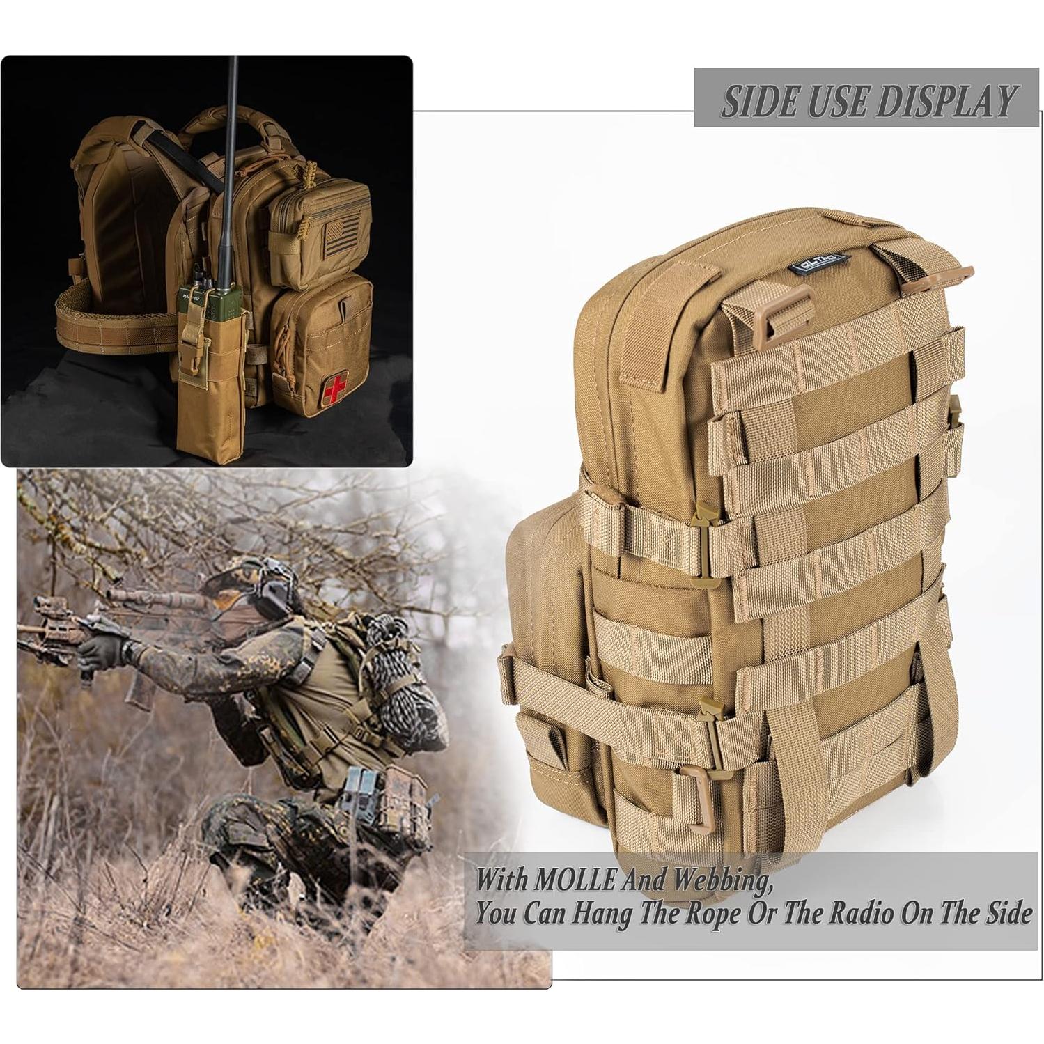 Pack de Hidratación Táctico CLTAC 3L Nylon 500D