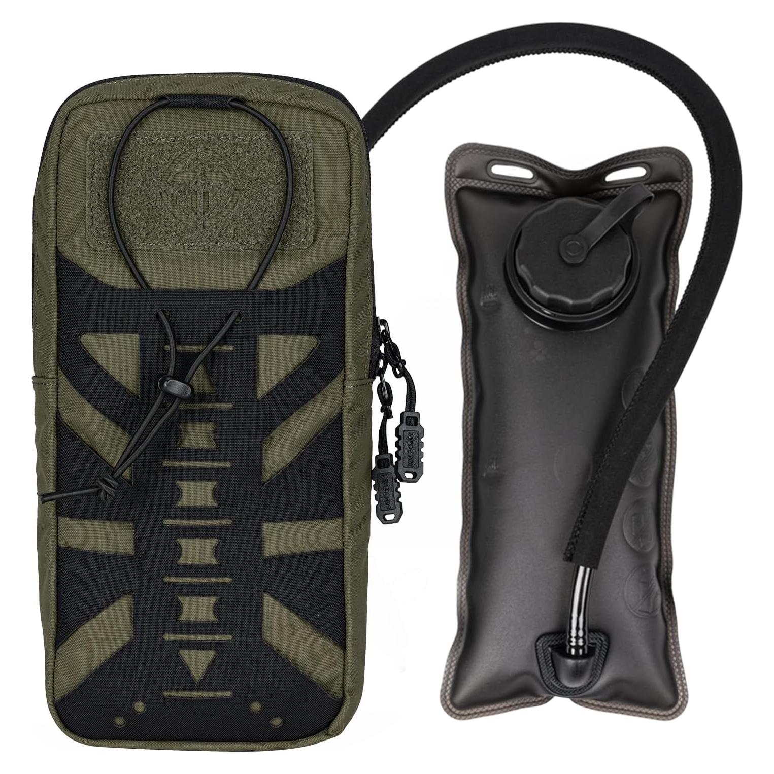 Bolsa de Hidratación Táctica TOPTACPRO 1L Nylon 500D MOLLE