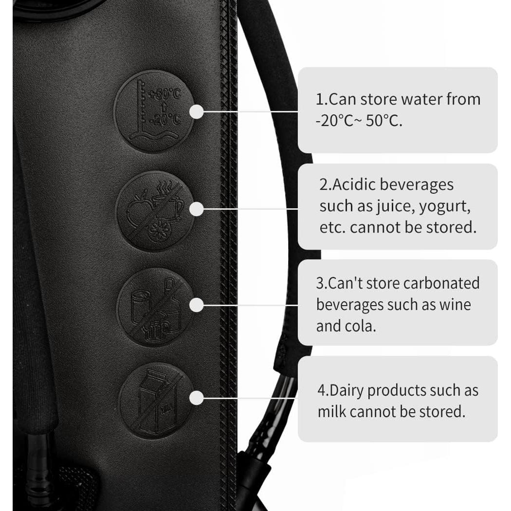 Bolsa de Hidratación Táctica TOPTACPRO 1L Nylon 500D MOLLE