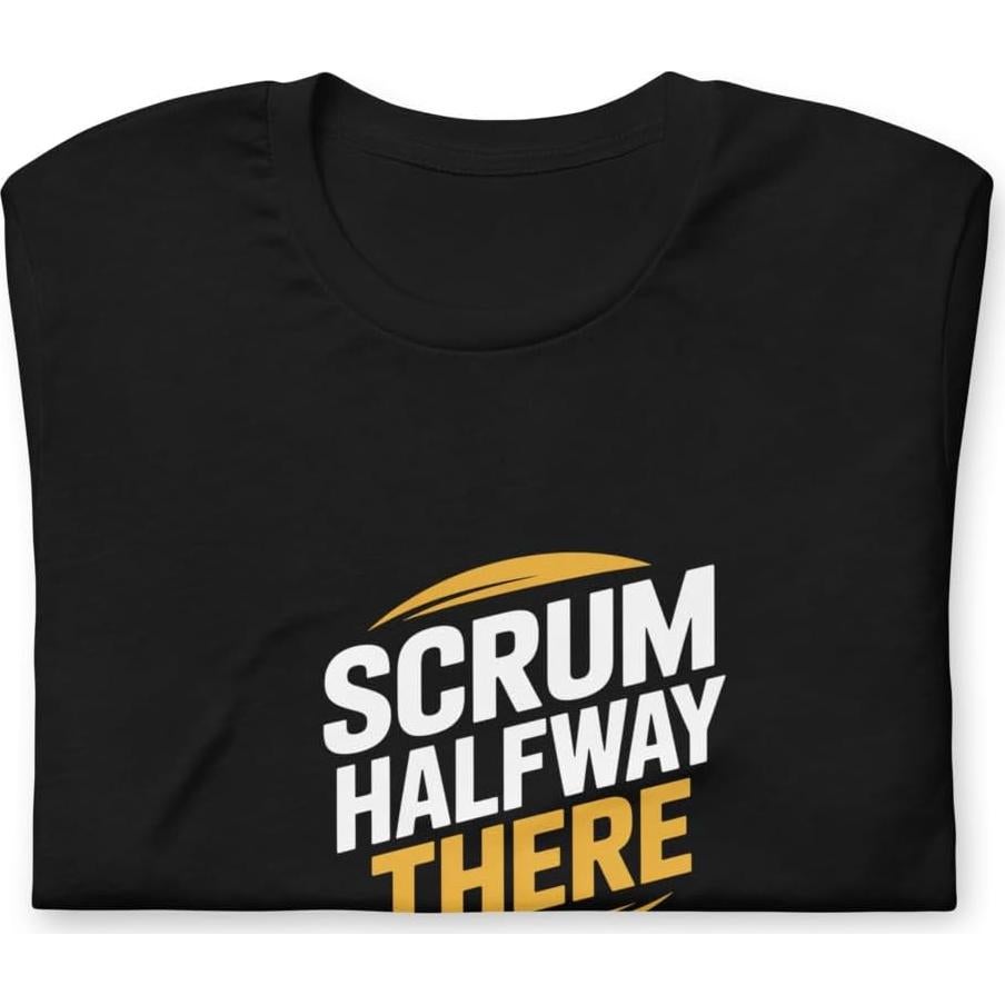 Camiseta de Rugby Unisex Scrum Halfway There 100% Algodón