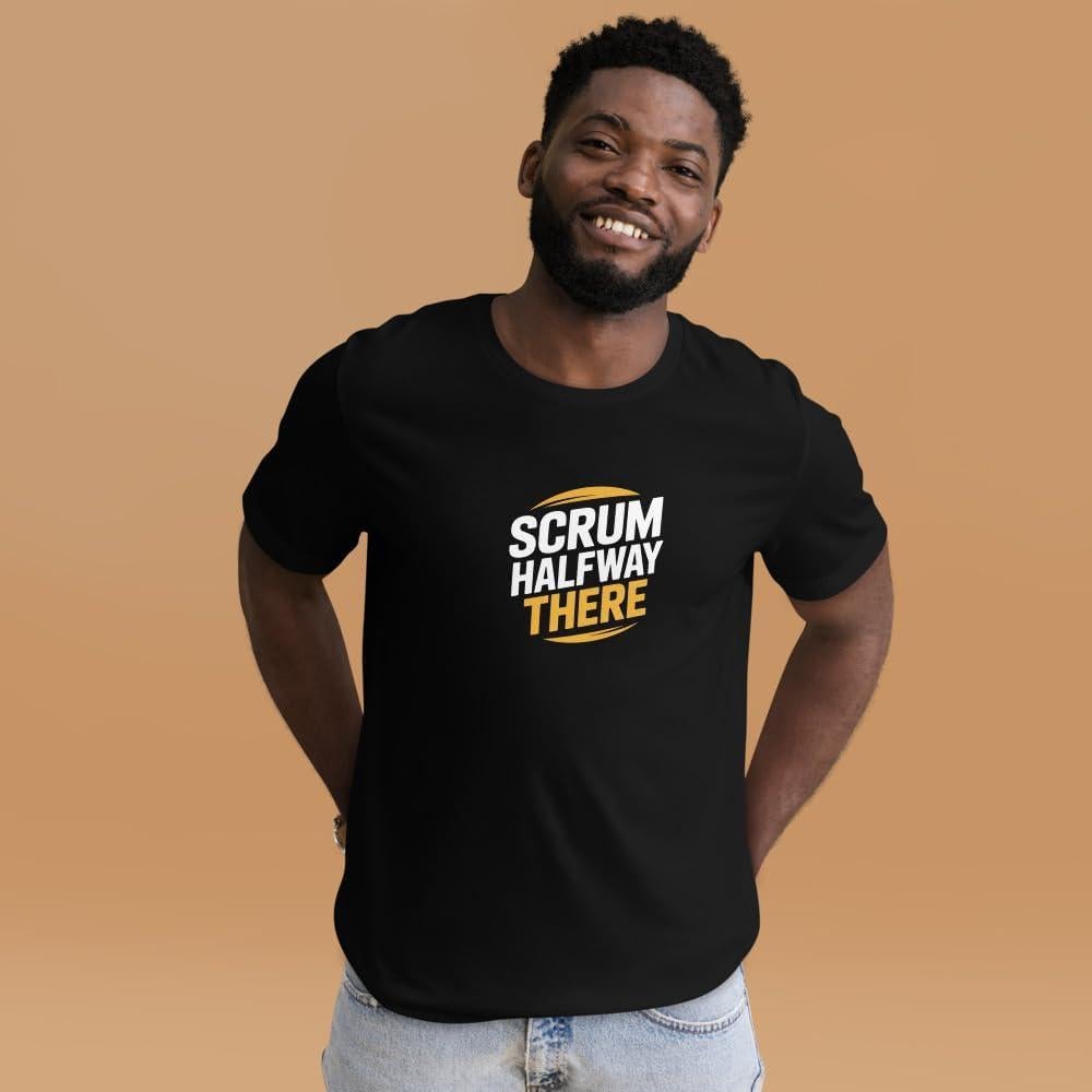 Camiseta de Rugby Unisex Scrum Halfway There 100% Algodón