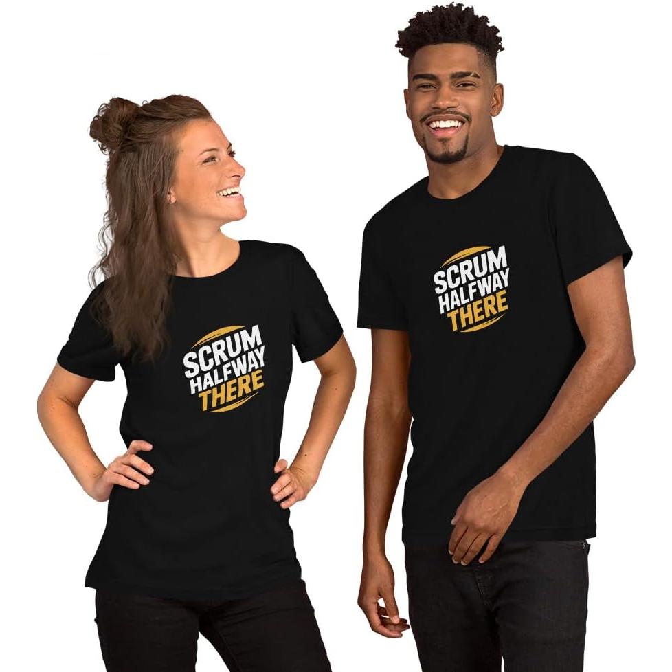 Camiseta de Rugby Unisex Scrum Halfway There 100% Algodón