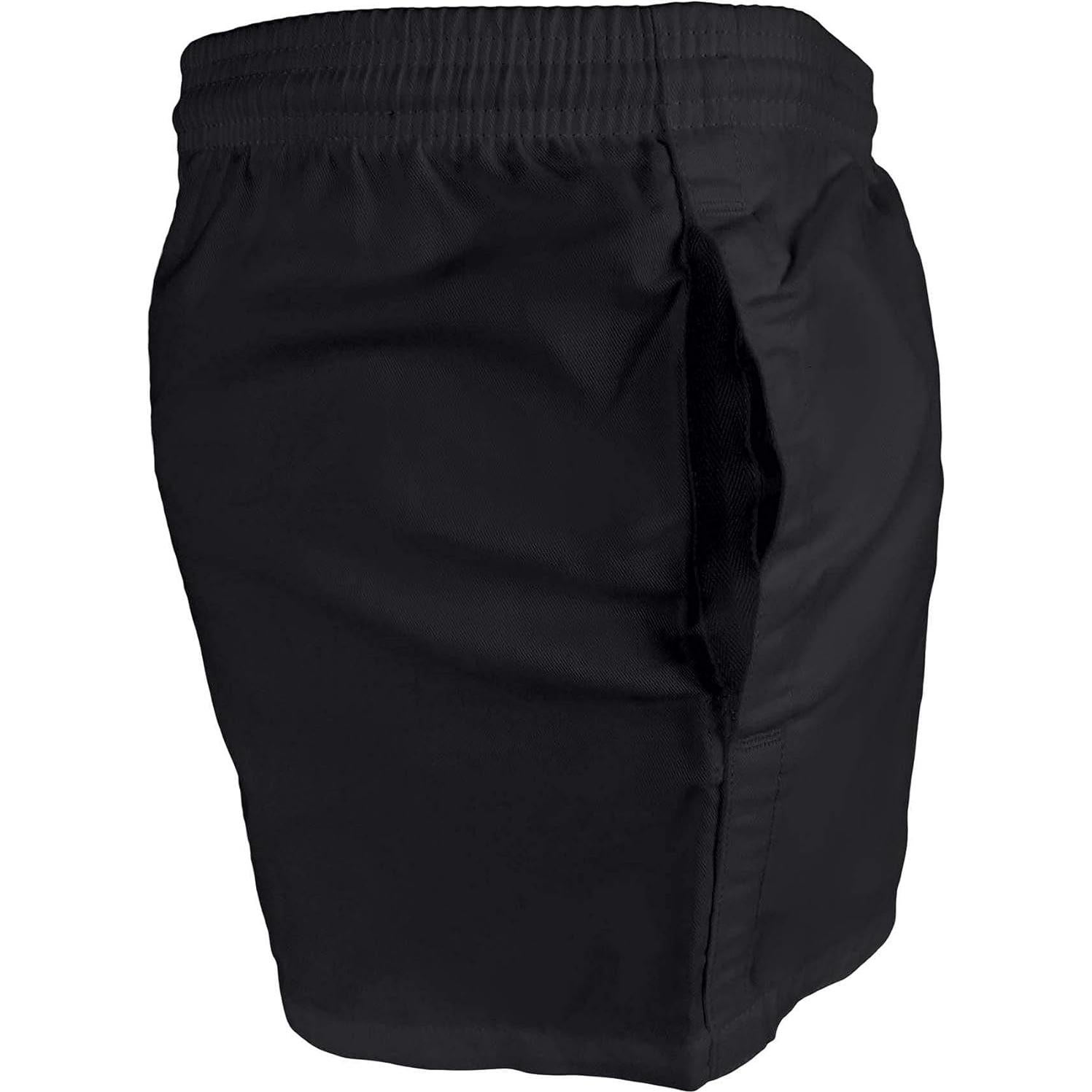 Pantalón Corto de Rugby Gilbert Kiwi Pro 100% Algodón Negro