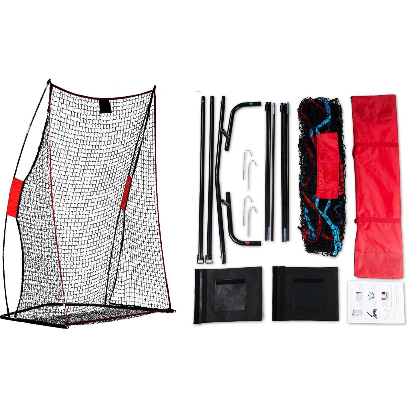Red de Lanzamiento de Fútbol Doublehorse 1.22x2.13m Portátil