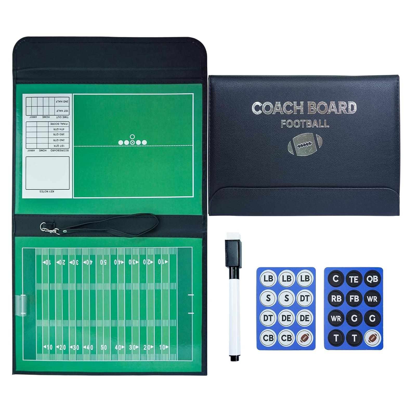 Pizarra Táctica Doble Cara Pure Vie para Fútbol y Rugby 33.5x25.5cm