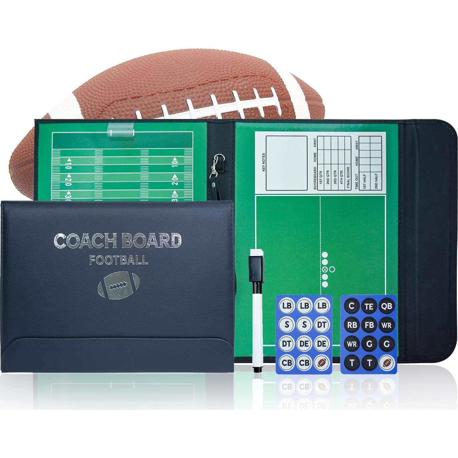 Pizarra Táctica Doble Cara Pure Vie para Fútbol y Rugby 33.5x25.5cm