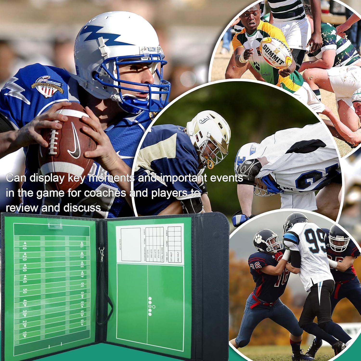 Pizarra Táctica Doble Cara Pure Vie para Fútbol y Rugby 33.5x25.5cm