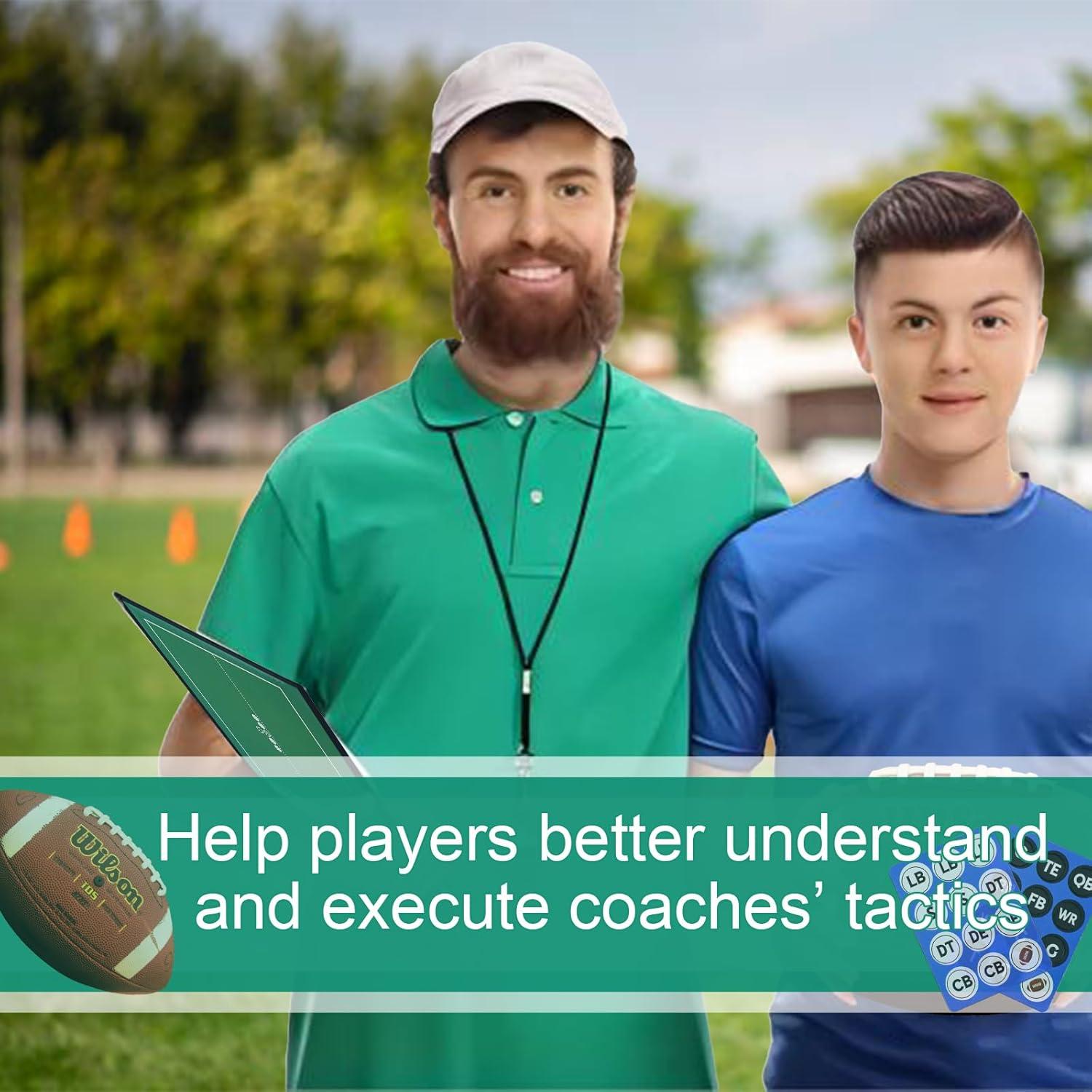 Pizarra Táctica Doble Cara Pure Vie para Fútbol y Rugby 33.5x25.5cm