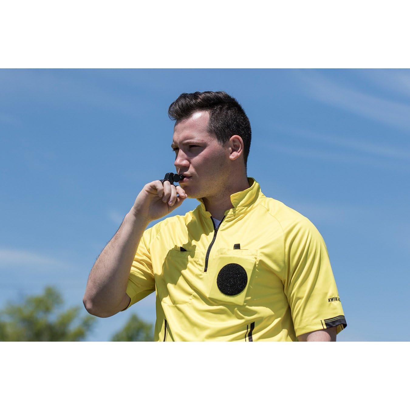 Silbato Kwik Goal Fox 40 Pearl con agarre para dedo