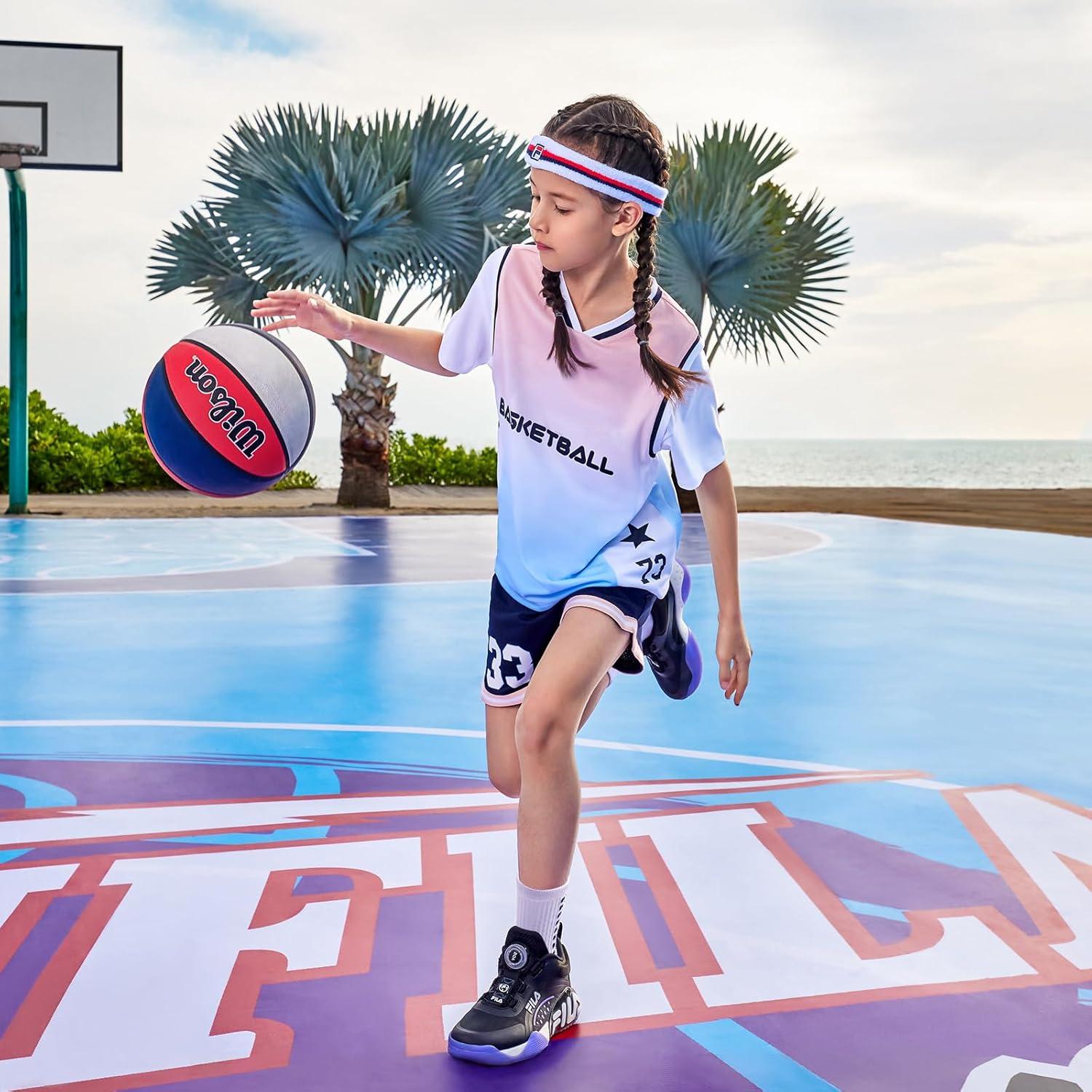 Yufree Calcetines Antideslizantes para Niños 4 Pares - Fútbol/Baloncesto