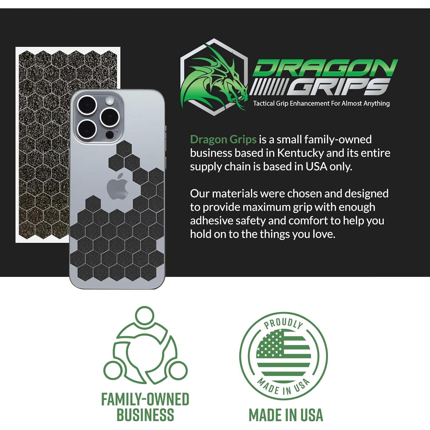 Cinta de Agarre Antideslizante Dragon Grips 84 Piezas Negra