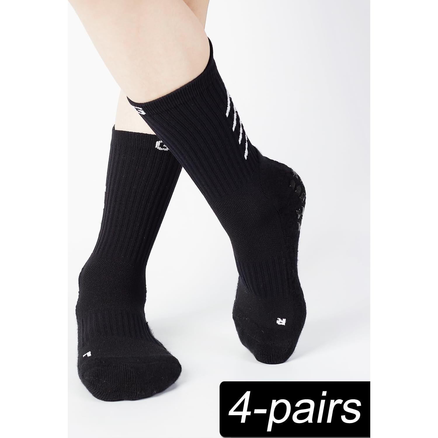 Calcetines deportivos antideslizantes para niños - 4 pares