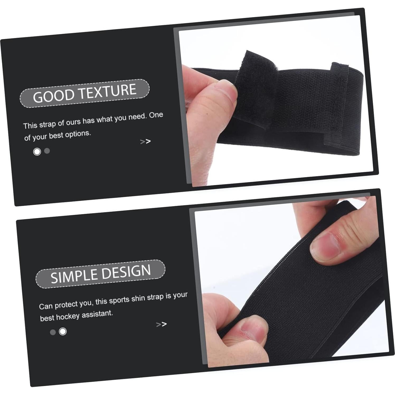 Correas de Reemplazo HANABASS para Espinilleras de Hockey - 2 Unidades