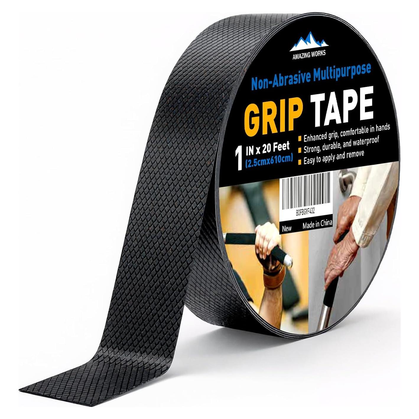Cinta de agarre de goma Amazing Works 2.54 cm x 6.1 m antideslizante