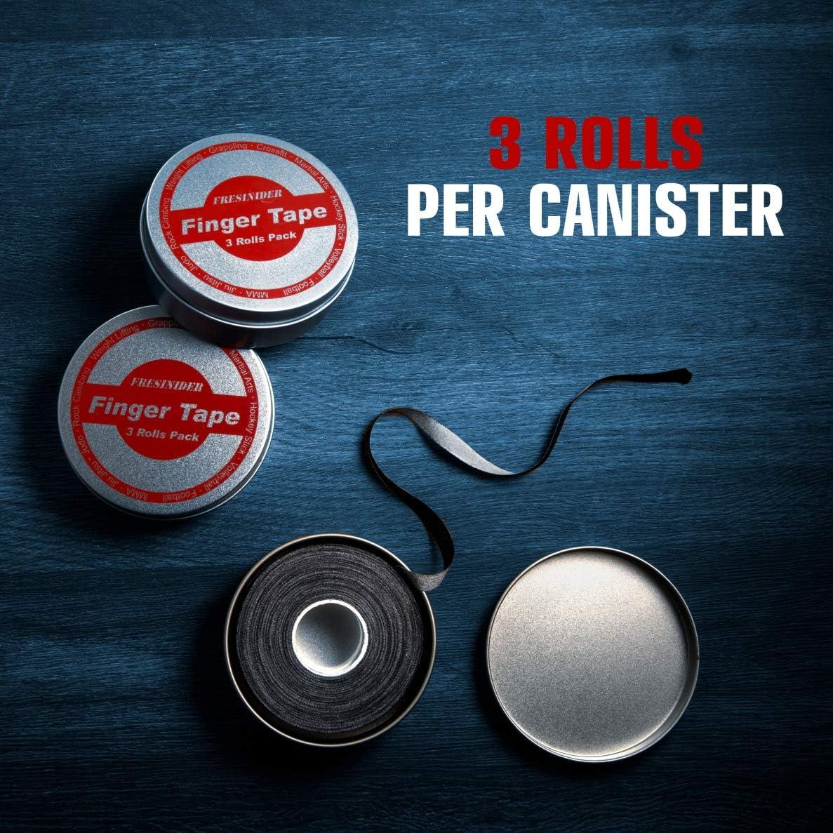 Cinta para Dedos Fresinider 9 Rollos 0.76 cm x 13.72 m Negra