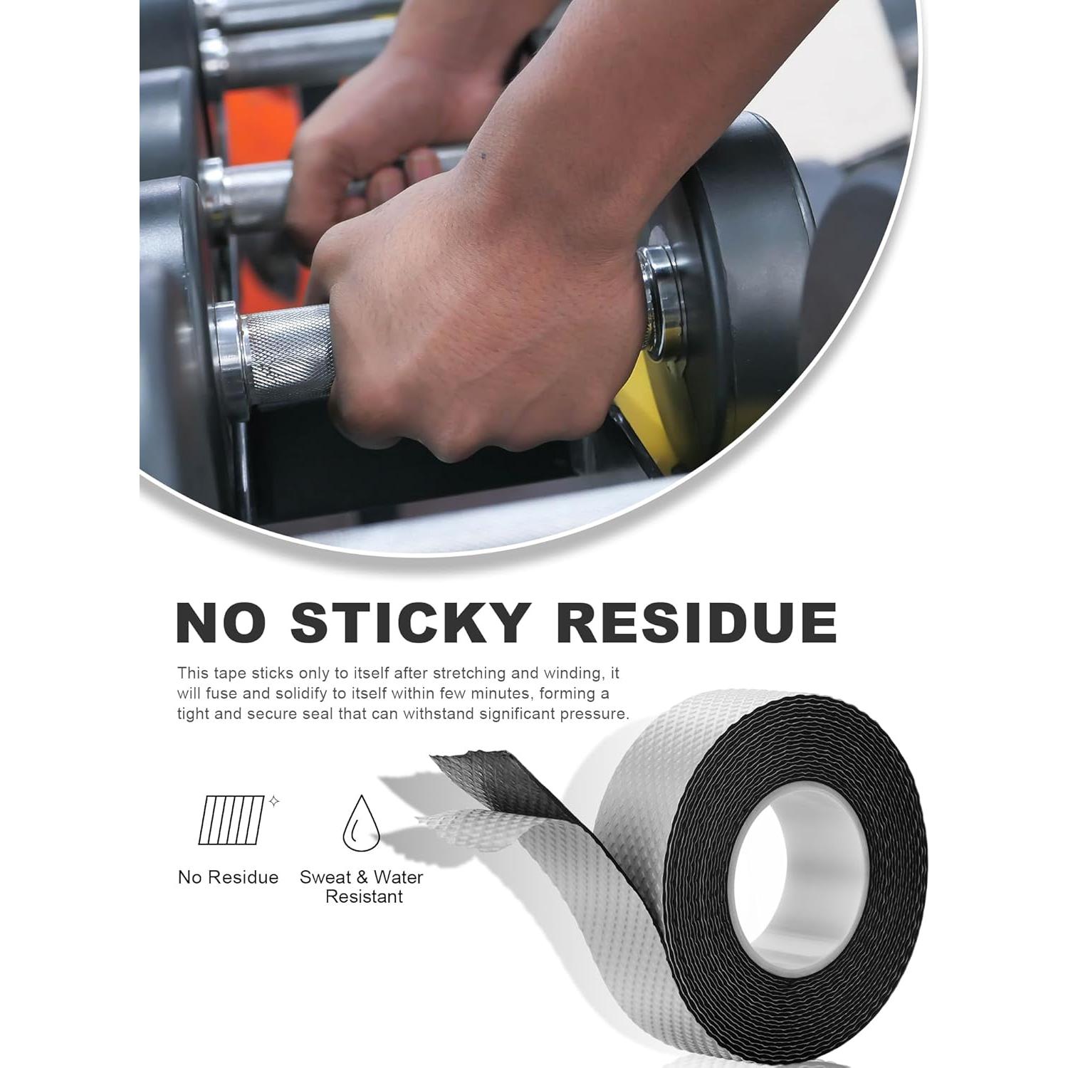 Cinta de Silicona Autoadhesiva EVOULTES 4.57 m para Mangos