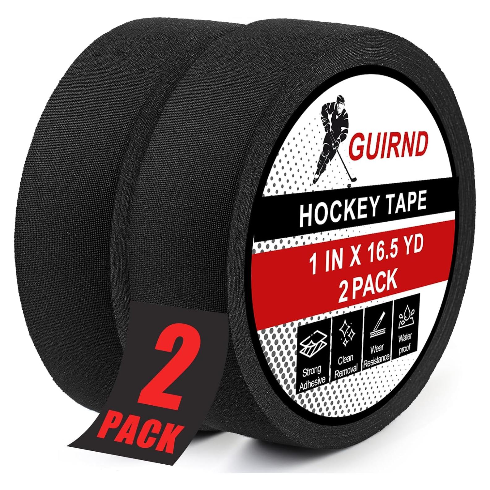Cinta de Hockey Guirnd, 2 Rollos 2.5 cm x 15 m, Negra