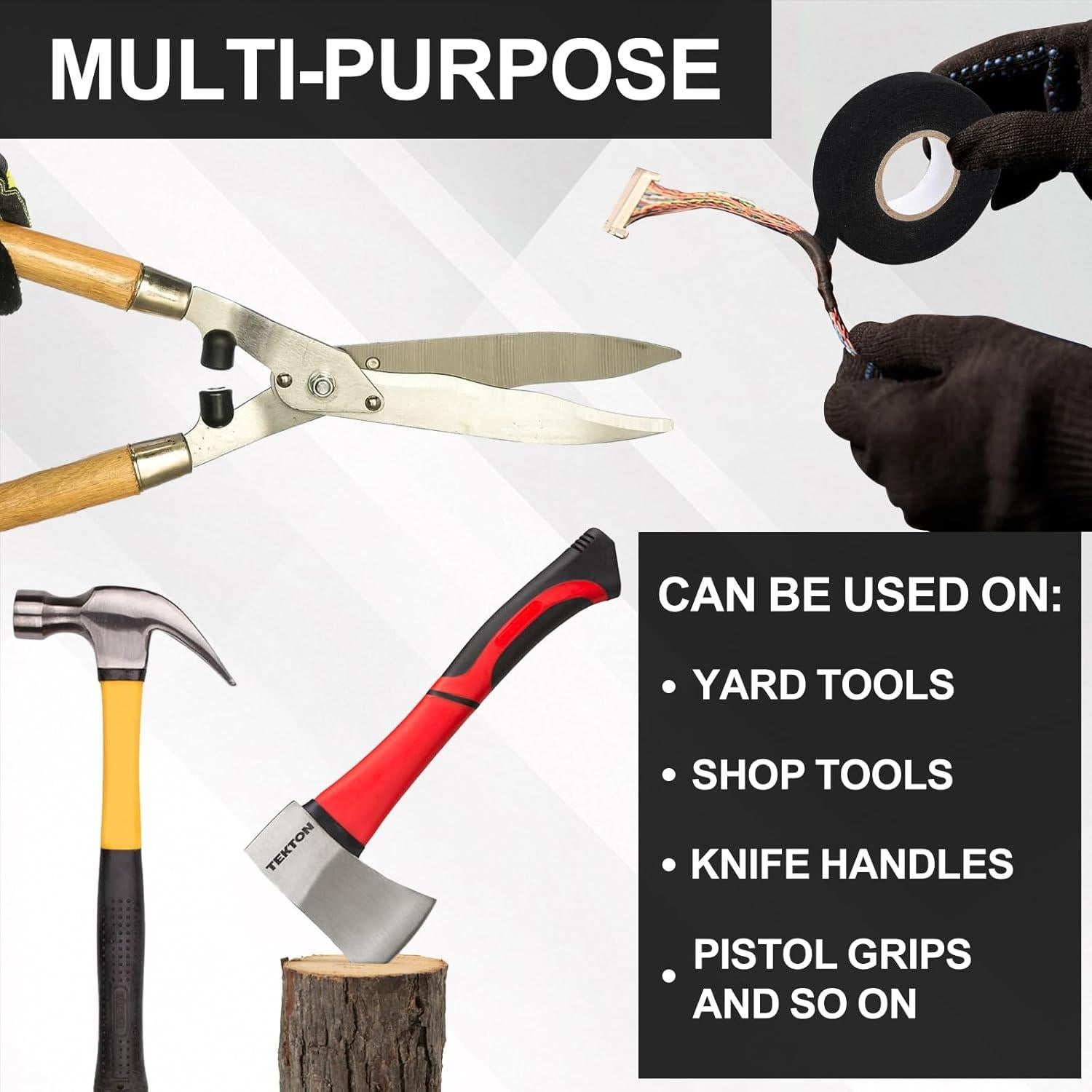 Cinta de Hockey Guirnd, 2 Rollos 2.5 cm x 15 m, Negra