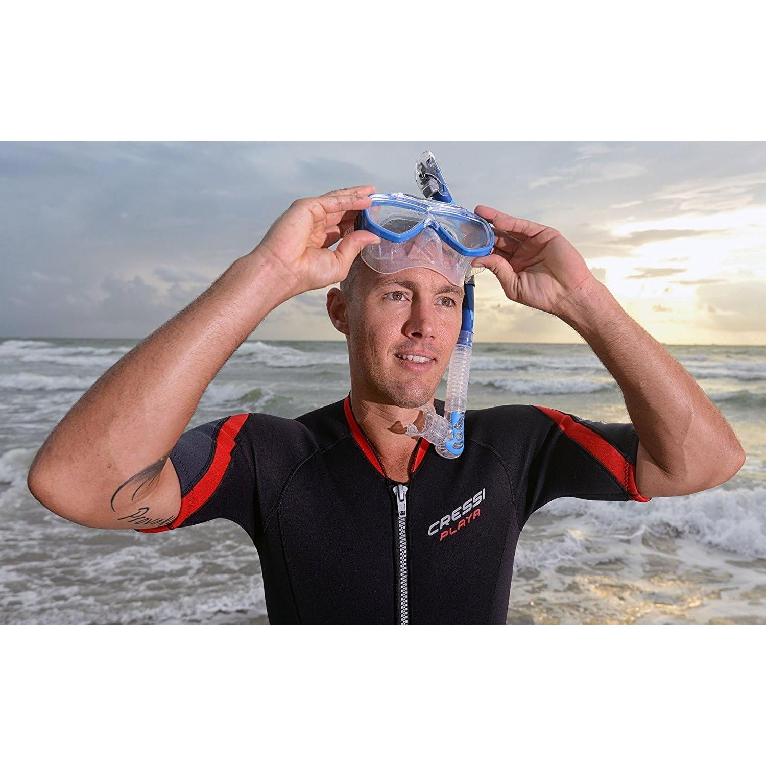 Snorkel Cressi Alpha Ultra Dry Plegable para Adultos