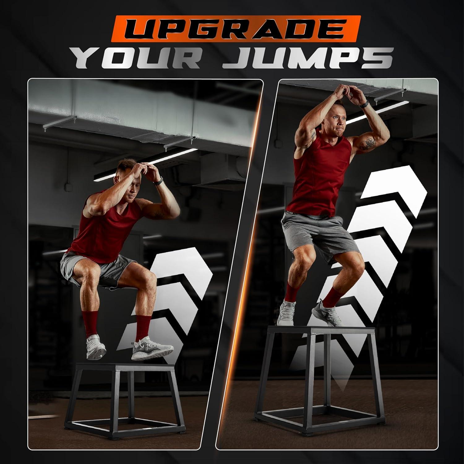 Caja Pliométrica de Acero Yes4All 30.48cm 250kg Preensamblada