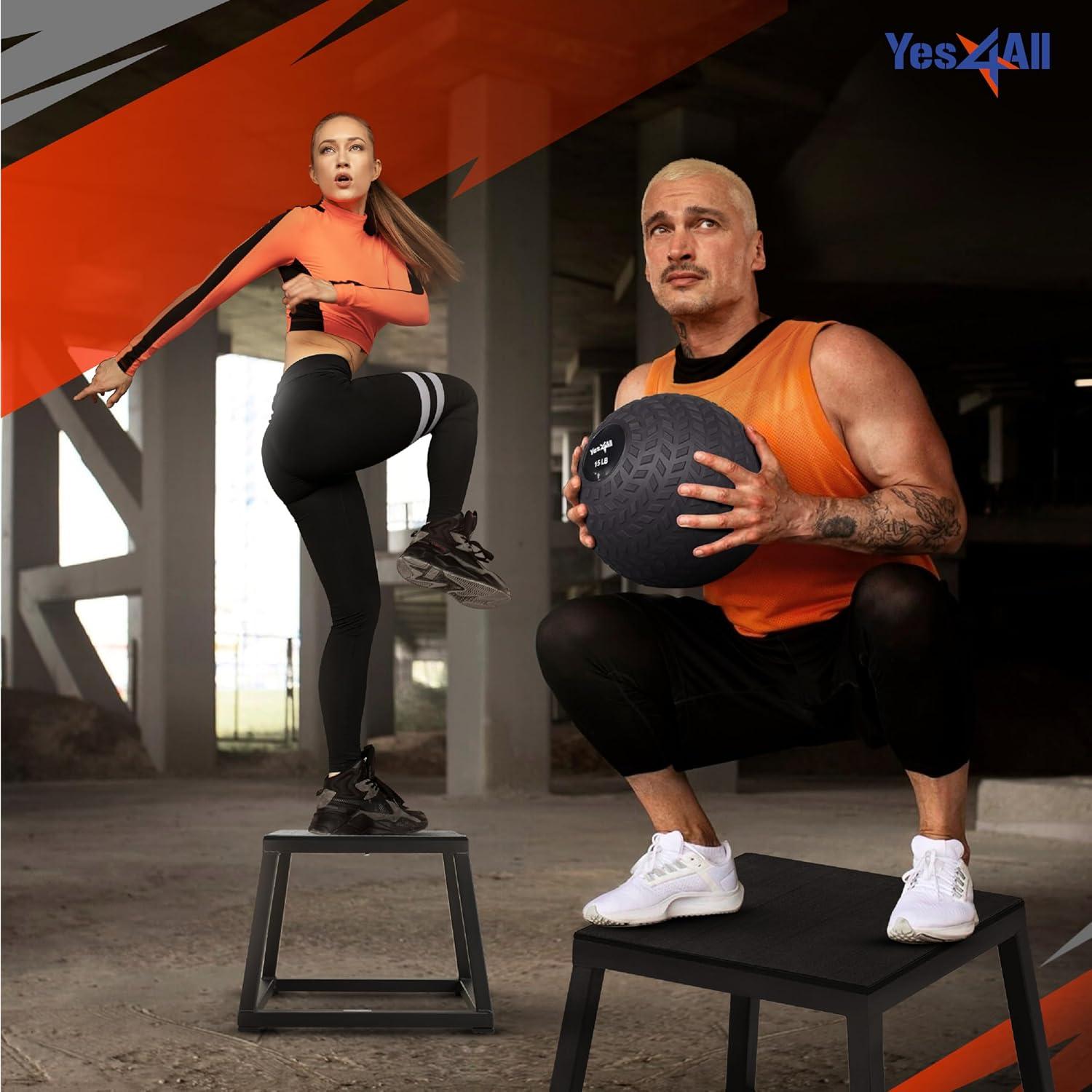 Caja Pliométrica de Acero Yes4All 30.48cm 250kg Preensamblada