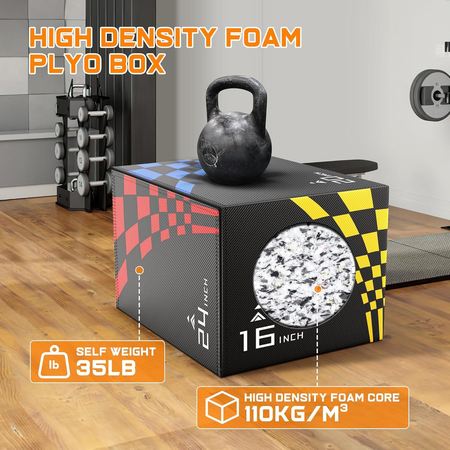 Caja de Salto Plyo GIKPAL 3 Alturas Ajustables 61 cm