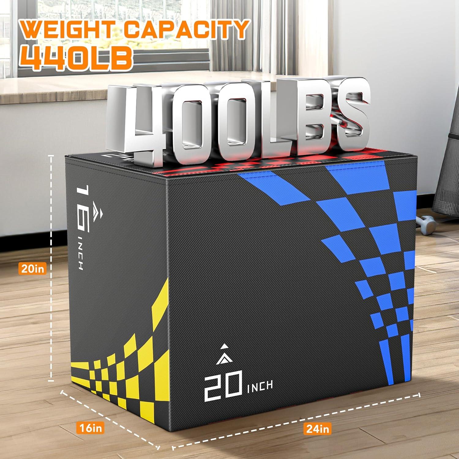 Caja de Salto Plyo GIKPAL 3 Alturas Ajustables 61 cm