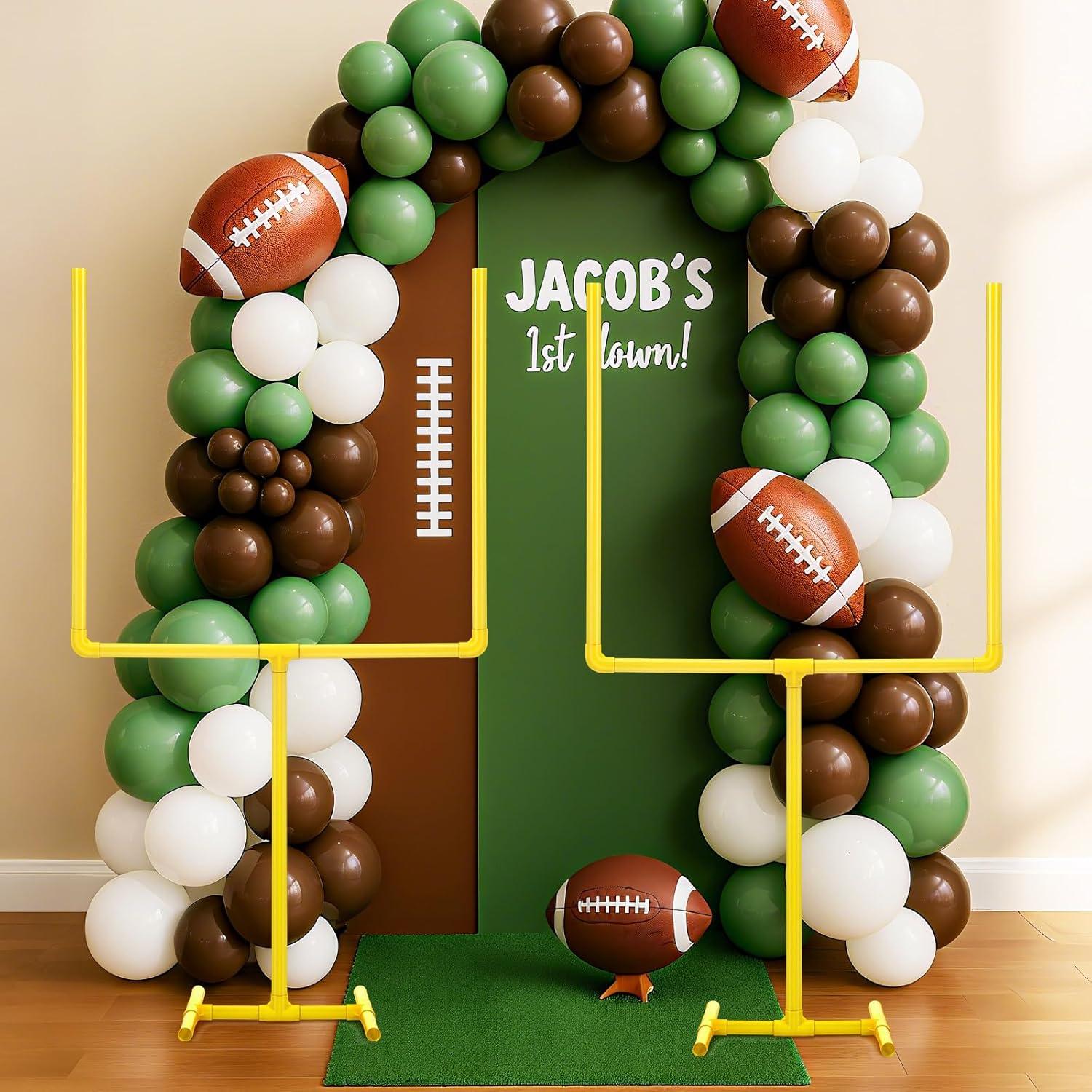 Centro de Mesa de Fútbol VioraWhite 120x60 cm Amarillo - 2 Pcs