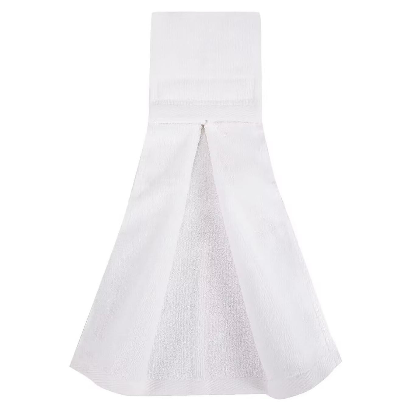 Toalla de Fútbol Qchengsan Blanca de Algodón 45x10.5 cm