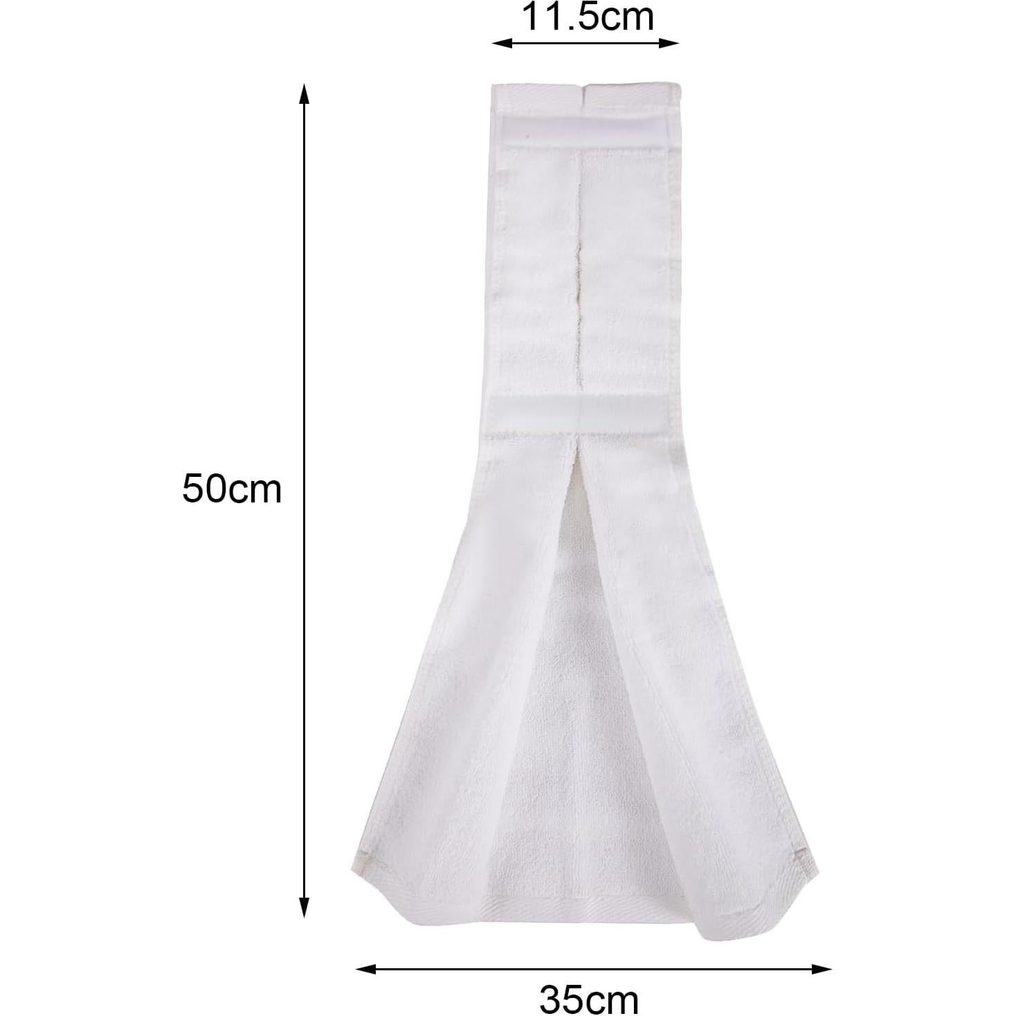 Toalla de Fútbol Qchengsan Blanca de Algodón 45x10.5 cm