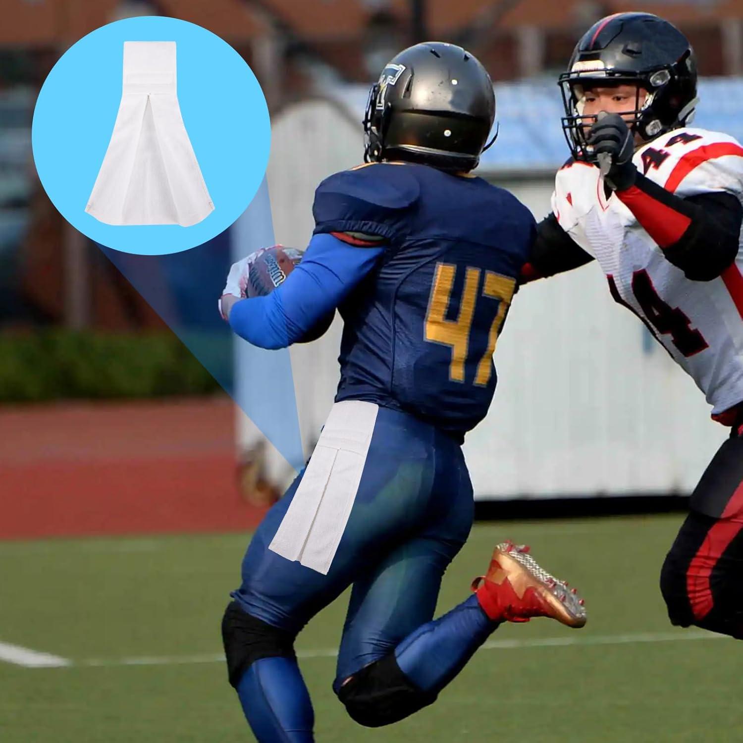 Toalla de Fútbol Qchengsan Blanca de Algodón 45x10.5 cm