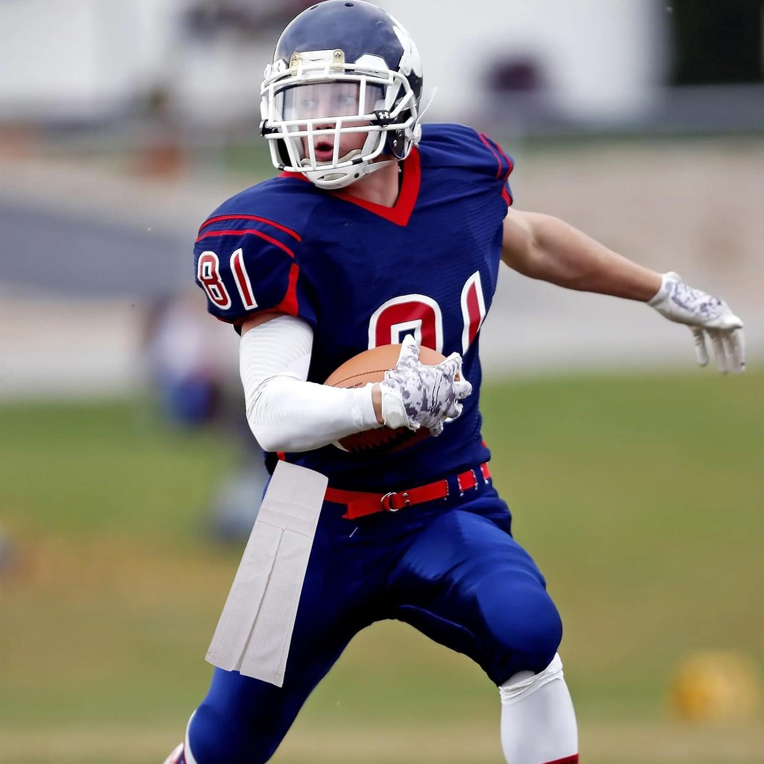 Toalla de Fútbol Qchengsan Blanca de Algodón 45x10.5 cm