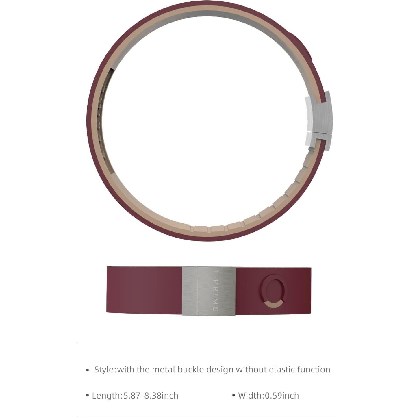 Pulsera de Equilibrio Deportiva cPRIME NEO para Mujeres - Vino Tinto