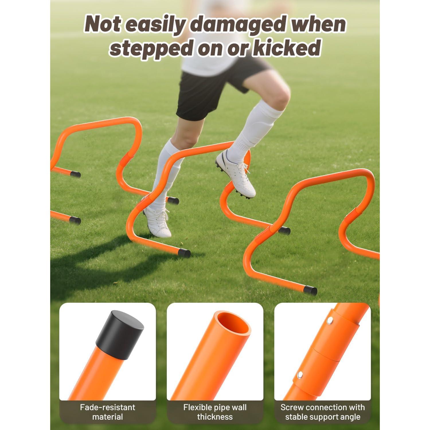 Vallas de Agilidad GHB 10 Pack Ajustables para Entrenamiento