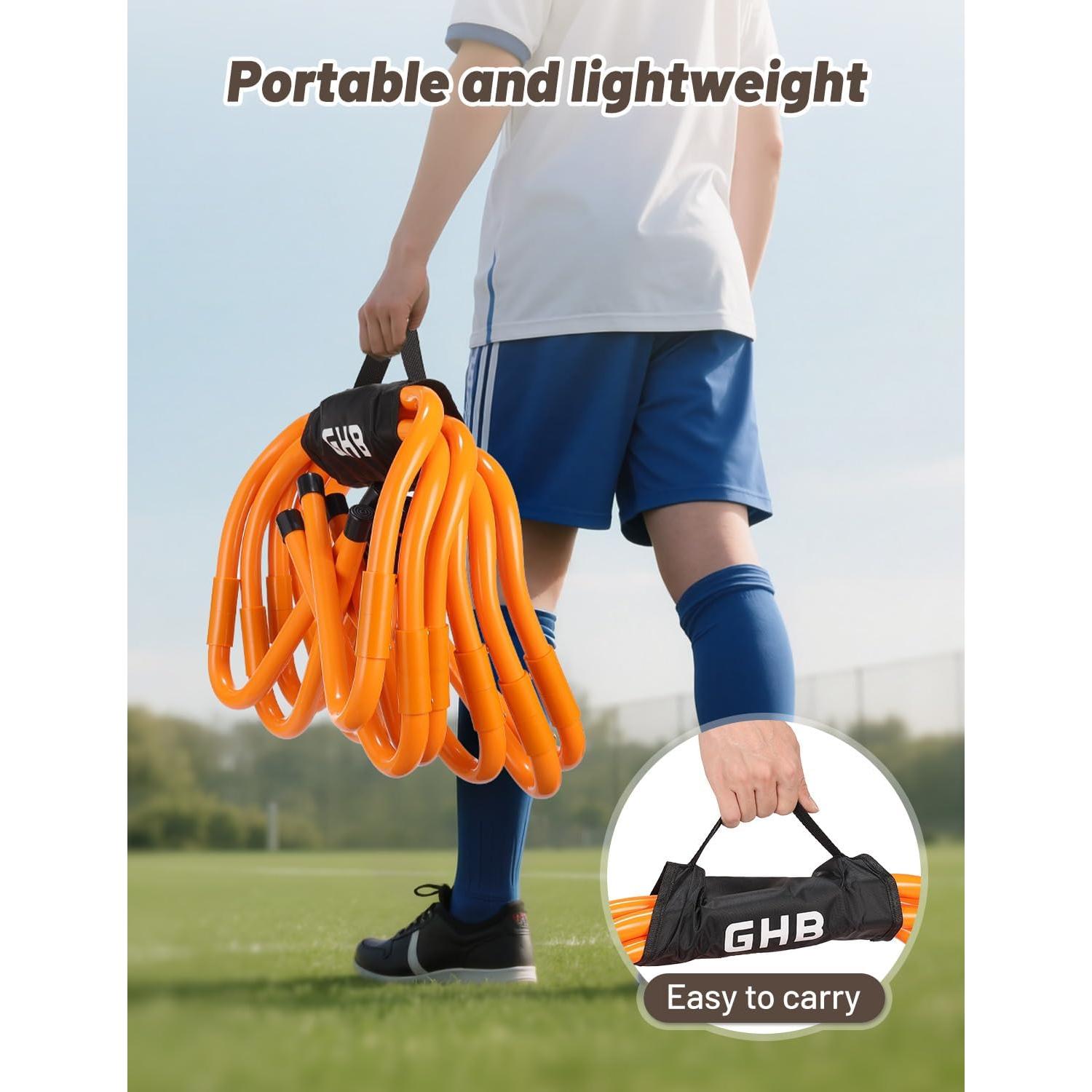 Vallas de Agilidad GHB 10 Pack Ajustables para Entrenamiento