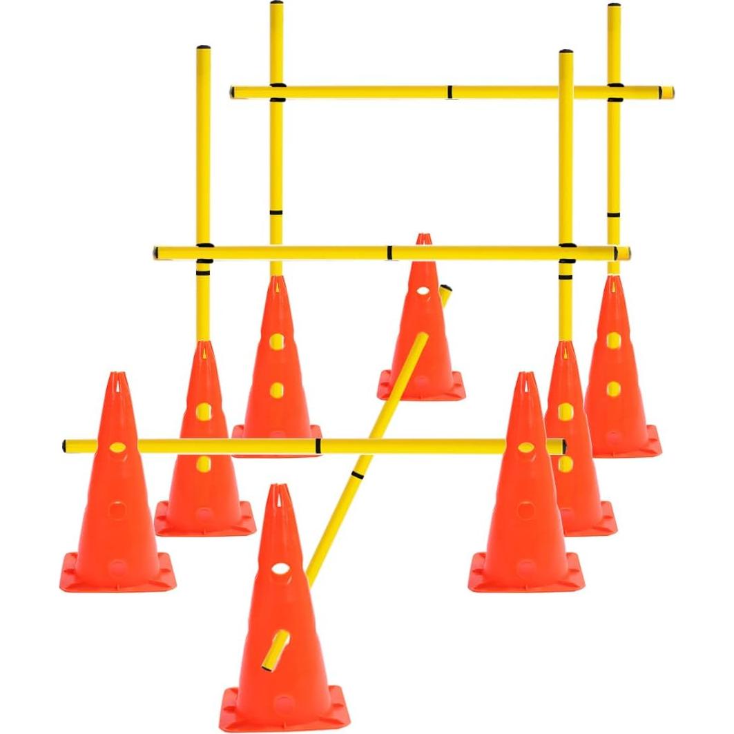 Conjunto de Conos y Barreras de Agilidad ASENVER XLZZTZ