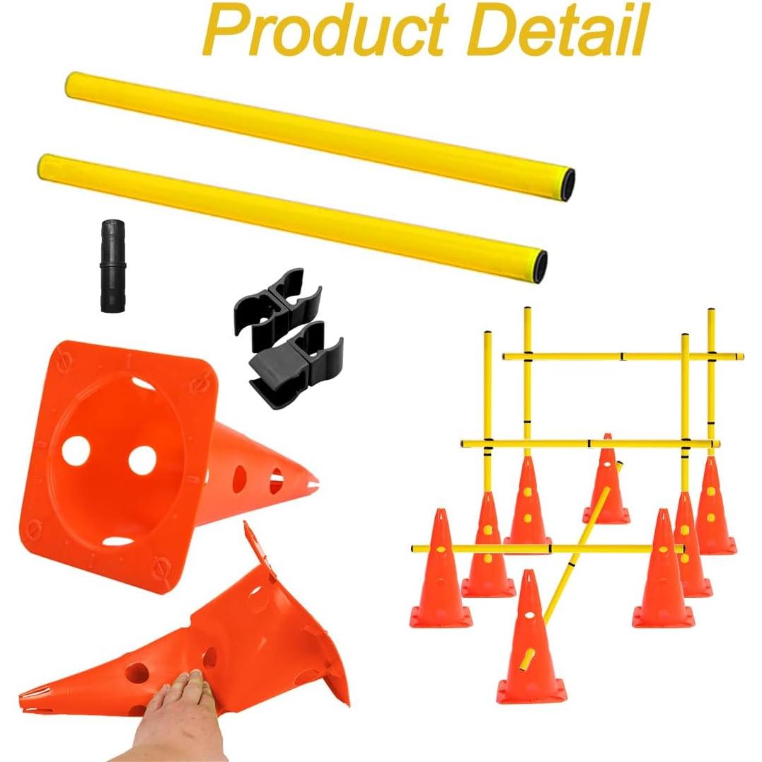Conjunto de Conos y Barreras de Agilidad ASENVER XLZZTZ