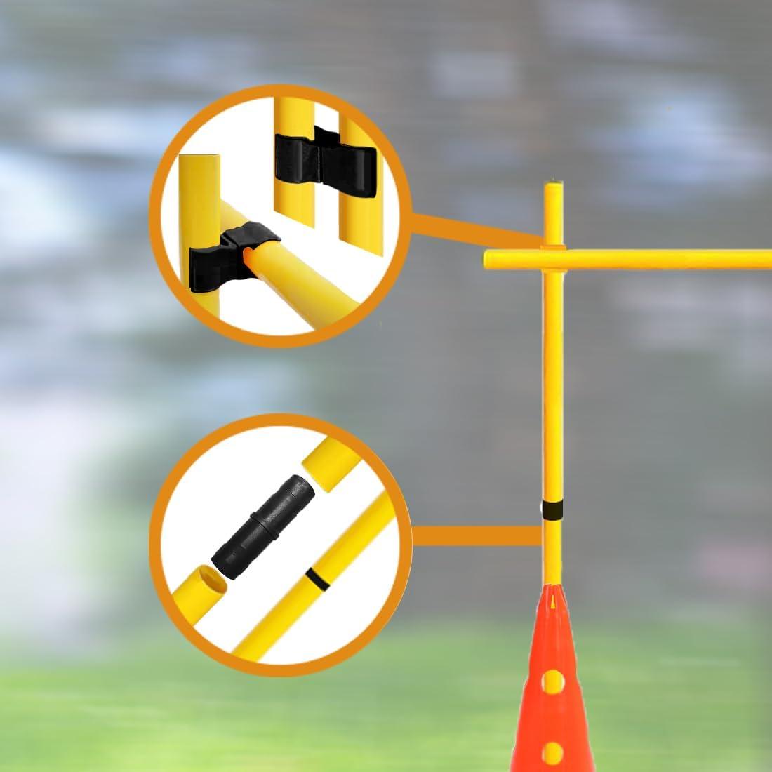 Conjunto de Conos y Barreras de Agilidad ASENVER XLZZTZ