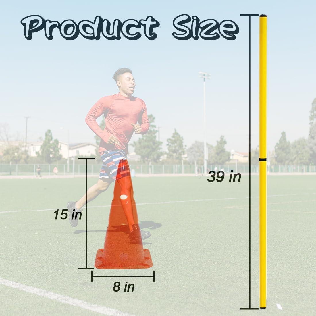 Conjunto de Conos y Barreras de Agilidad ASENVER XLZZTZ