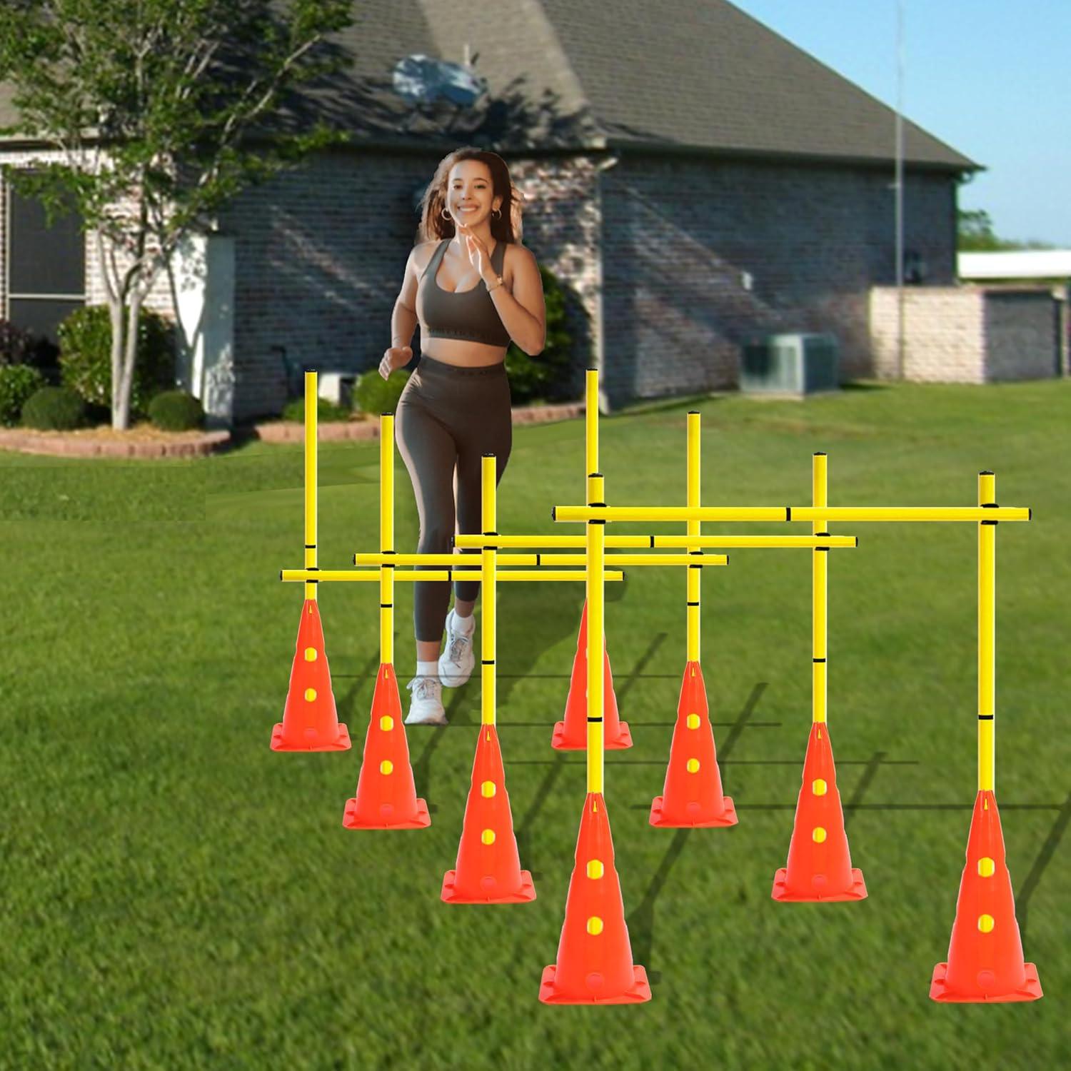 Conjunto de Conos y Barreras de Agilidad ASENVER XLZZTZ