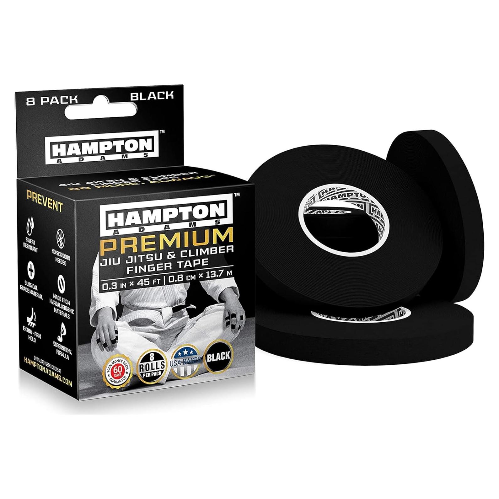 Cinta para Dedos Profesional Hampton Adams - Paquete de 8 Rollos