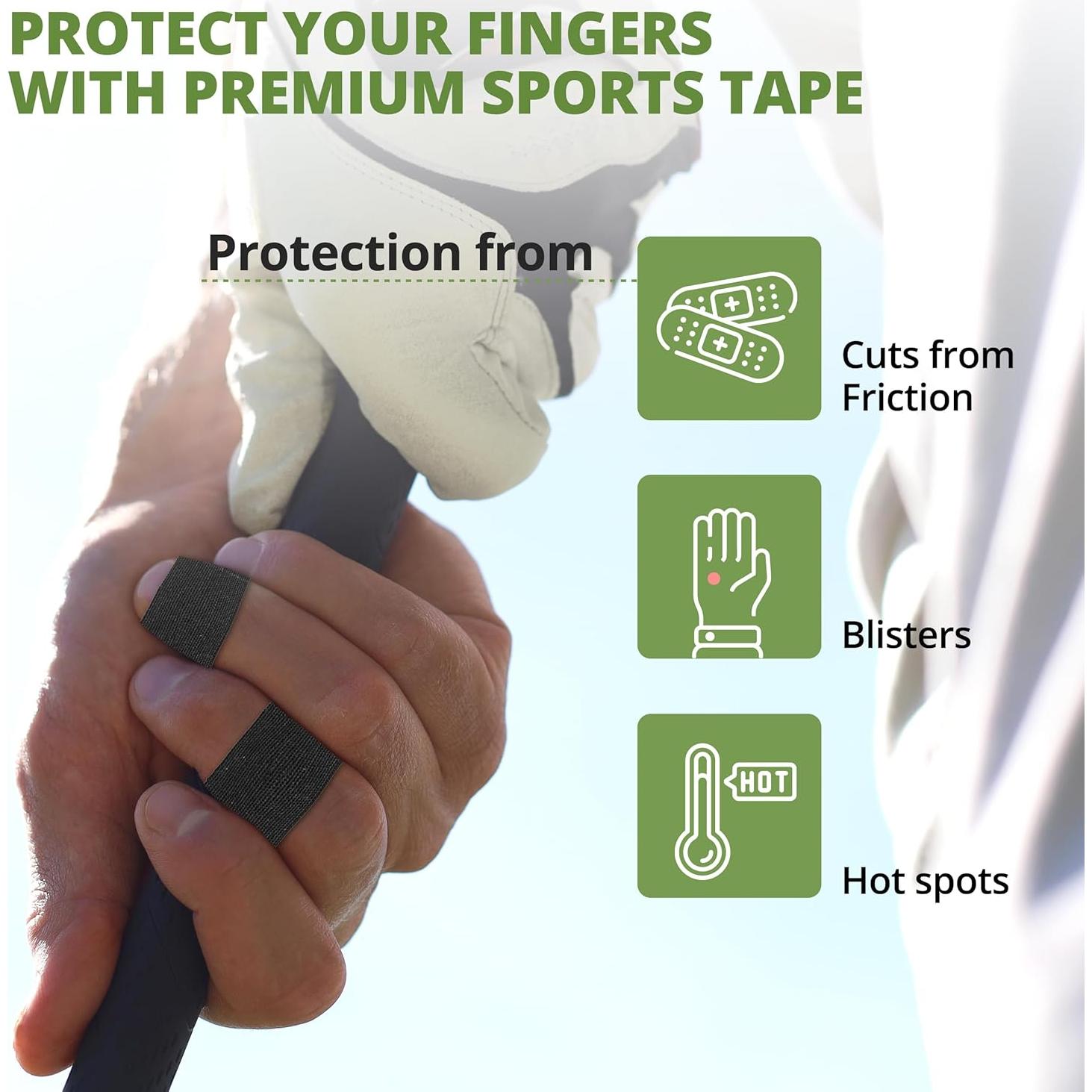 Cinta para Dedos de Golf HAPPY EMILY - 36 Tiras Impermeables