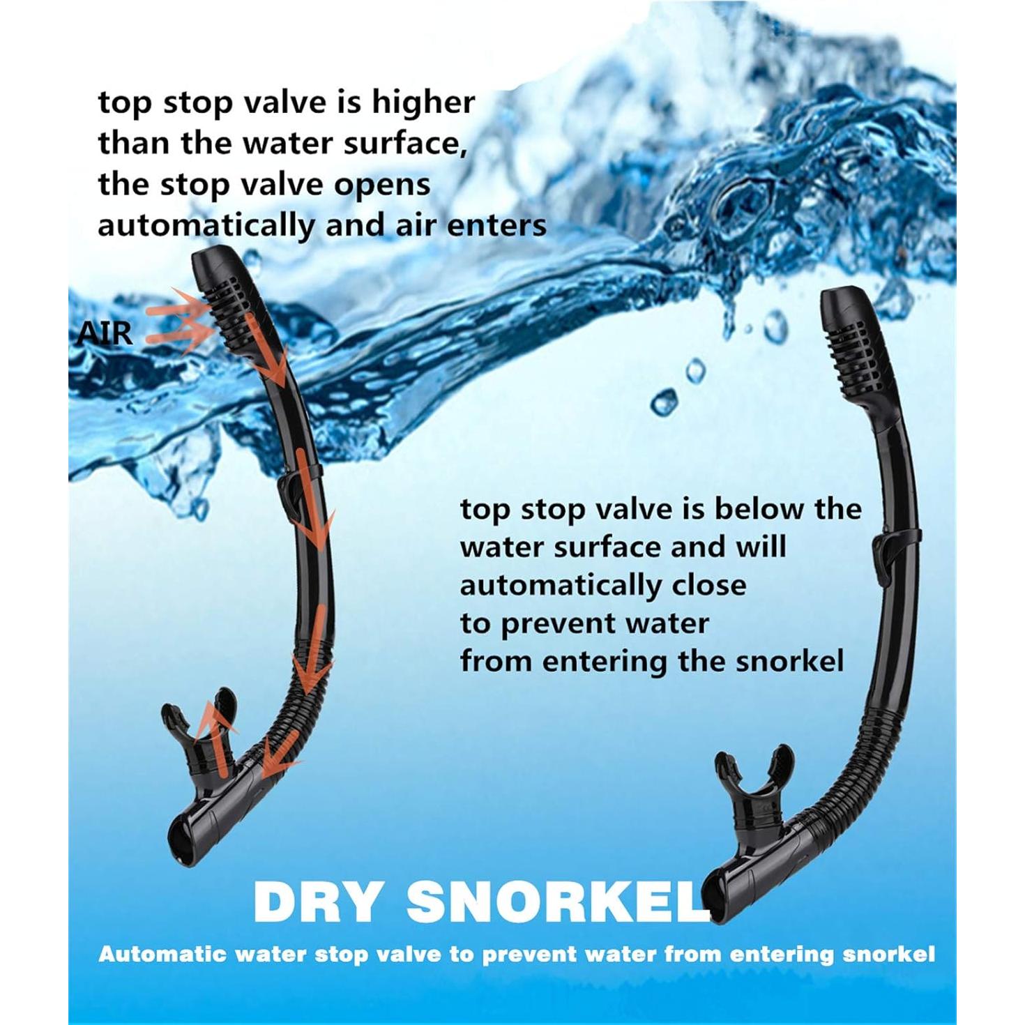 Equipo de Snorkel DIPUKI 6915 Máscara y Tubo Seco