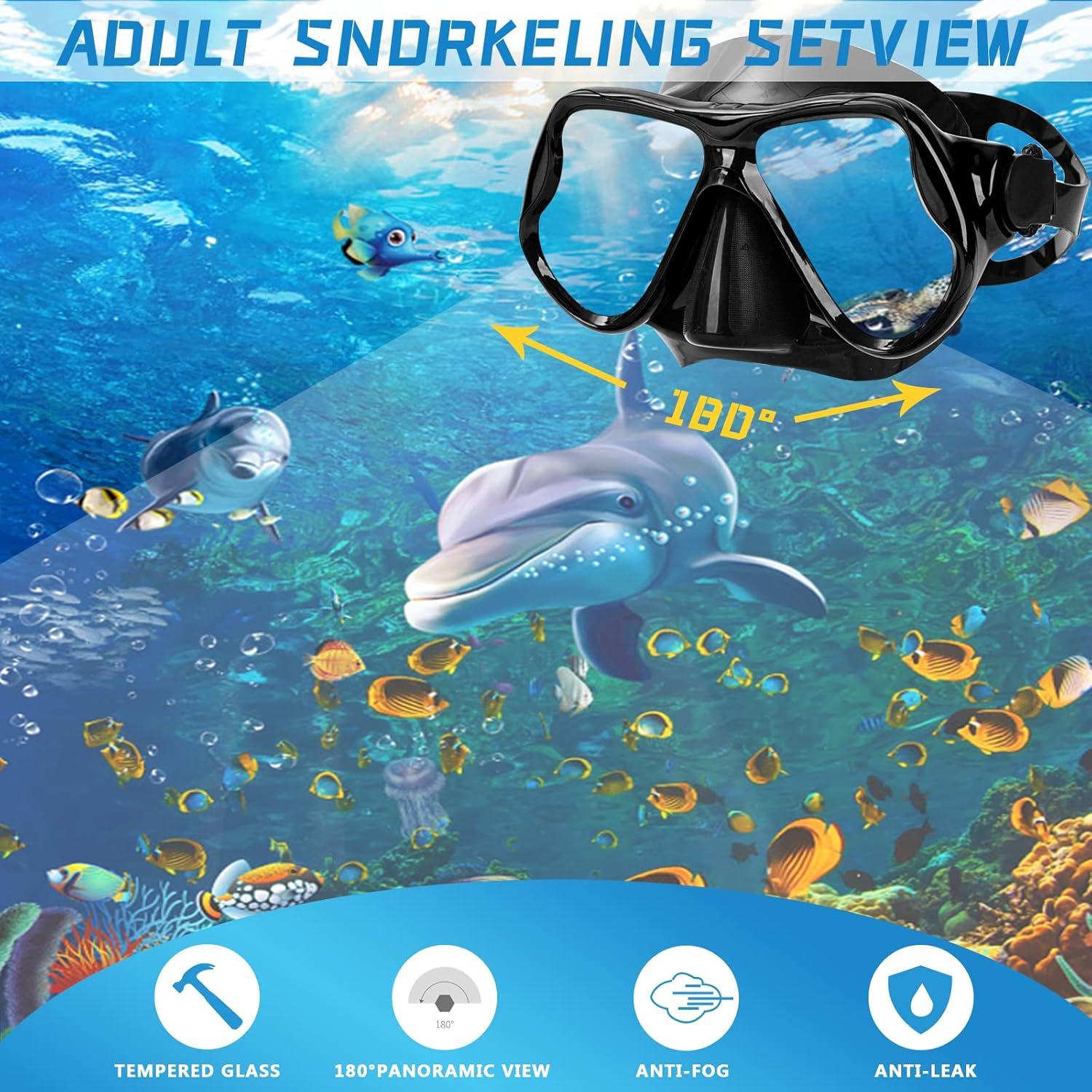 Equipo de Snorkel DIPUKI 6915 Máscara y Tubo Seco