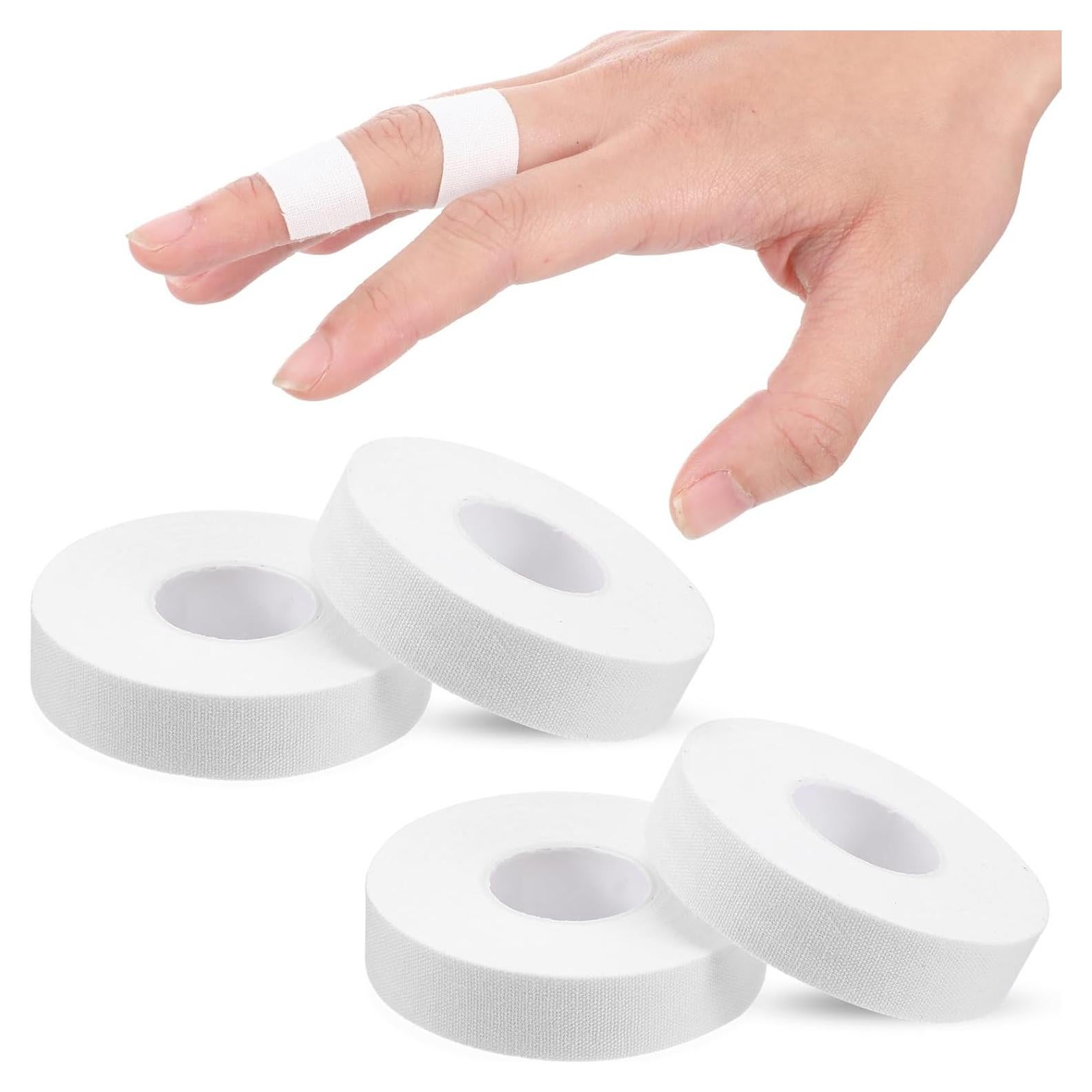 Cinta Atlética para Dedos YBEATY 4 Pcs Blanca 1000x1.5cm