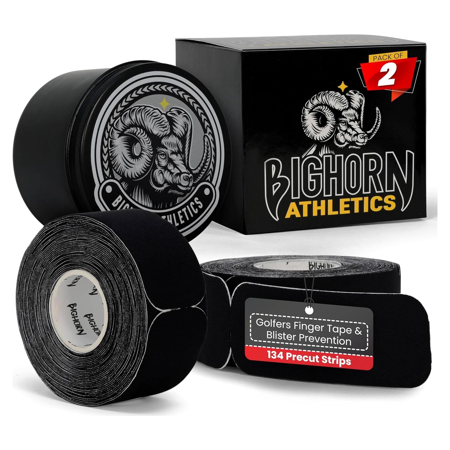 Cinta de Prevención de Ampollas Bighorn Athletics Negra - 67 Tiras
