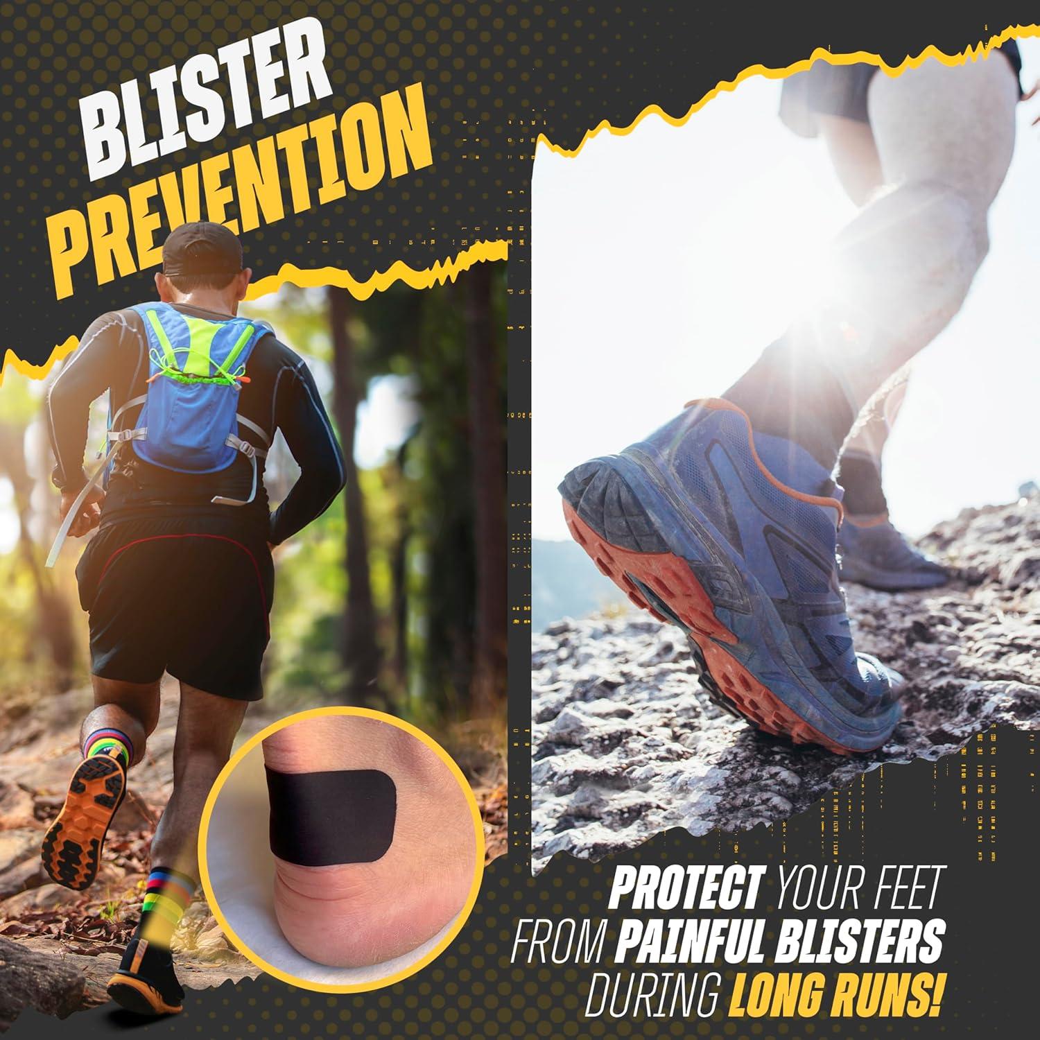 Cinta de Prevención de Ampollas Bighorn Athletics Negra - 67 Tiras