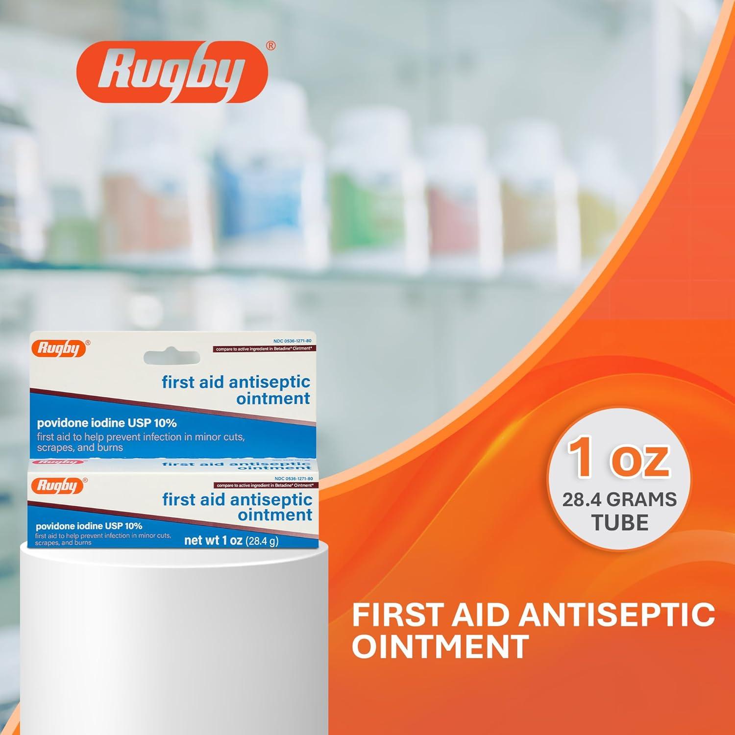 Ungüento Antiséptico Rugby First Aid 28.35 g - Povidona Yodada 10%