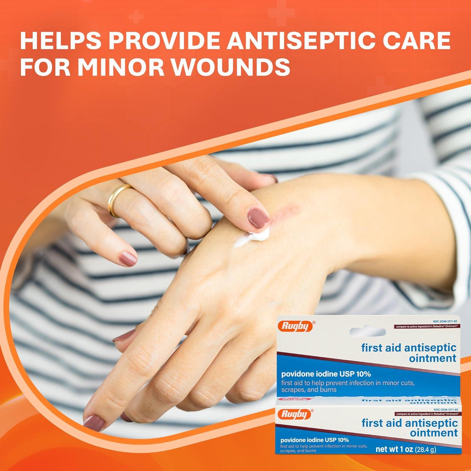 Ungüento Antiséptico Rugby First Aid 28.35 g - Povidona Yodada 10%