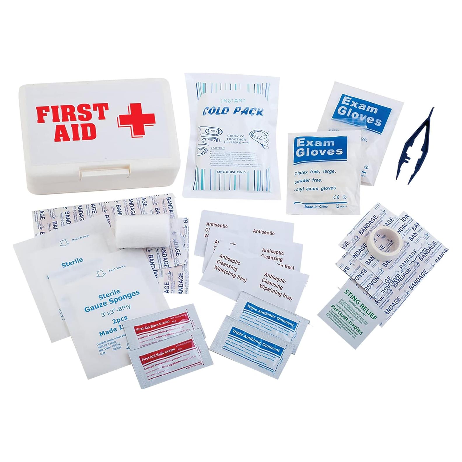 Kit de Primeros Auxilios Champion Sports - Estuche Blanco